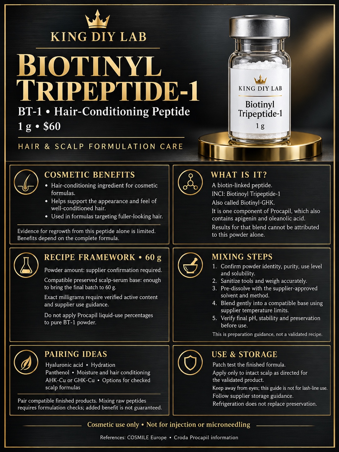 Biotinoyl Tripeptide-1 product information