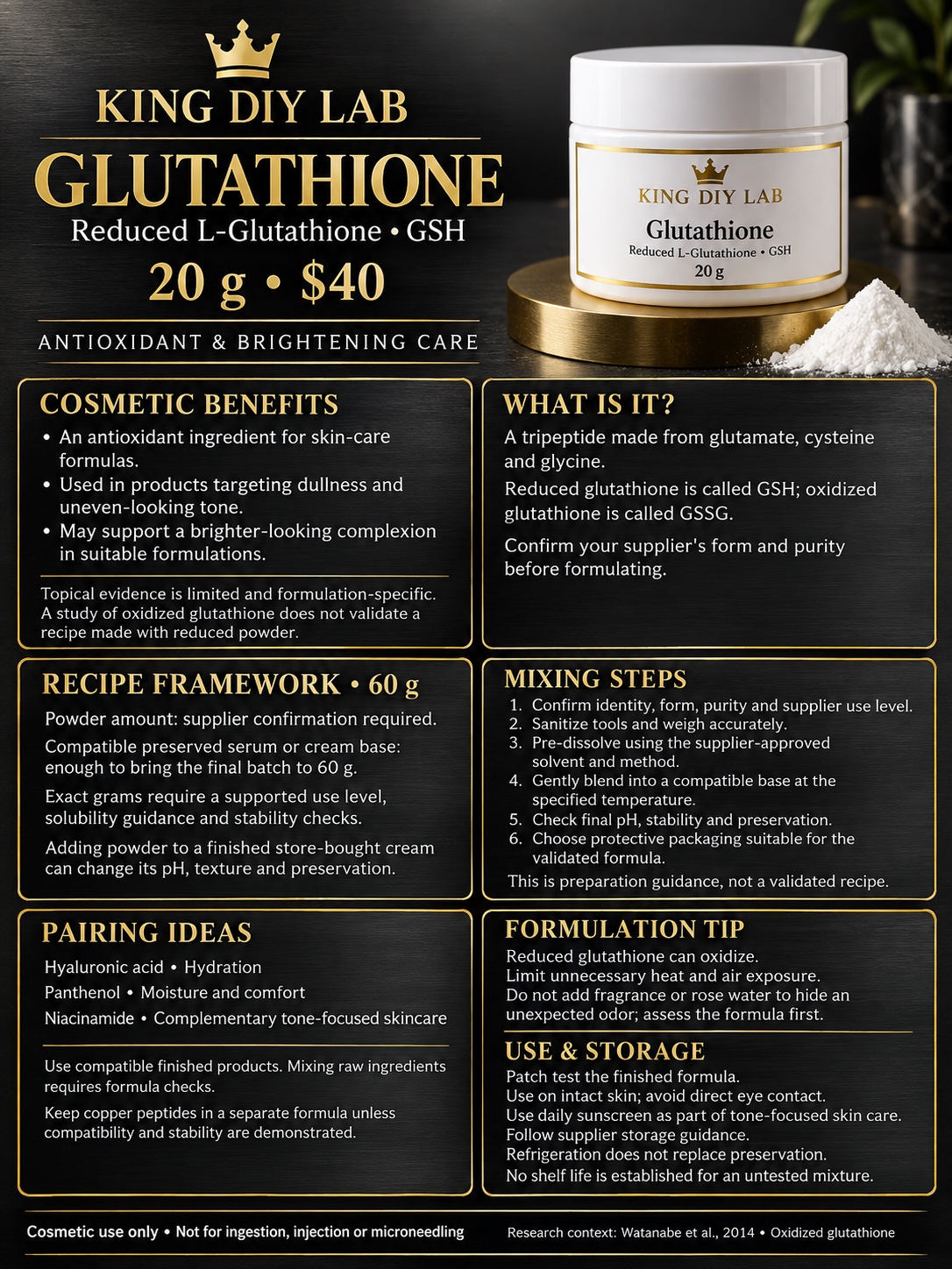 Glutathione product information