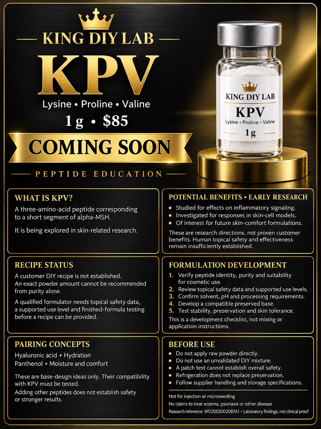 KPV product information